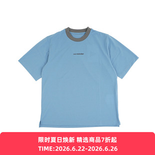and wander dry mesh T 男女吸湿速干机能性圆领短袖T恤