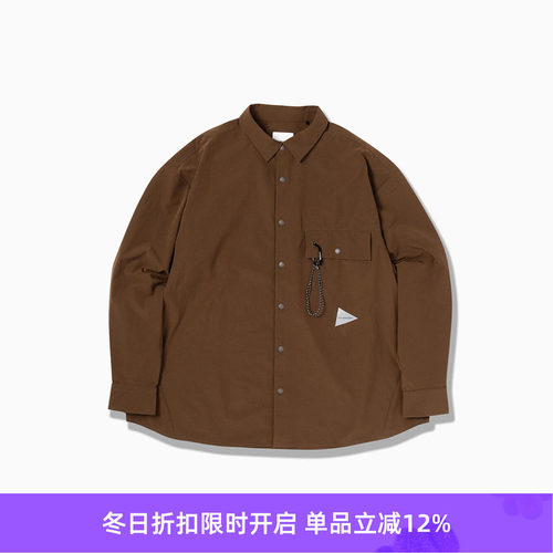 and wander light w cloth shirt 机能性长袖衬衫