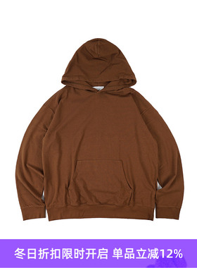 UNUSED NO.51 水洗做旧天竺棉连帽卫衣 男女宽松帽衫 日本制