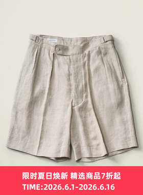 KAPTAIN SUNSHINE Gurkha Shorts 亚麻真丝混纺宽松短裤