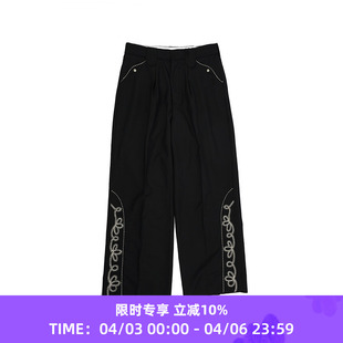 西部风刺绣羊毛阔腿裤 DAIRIKU Slacks Wide Embroidery Western