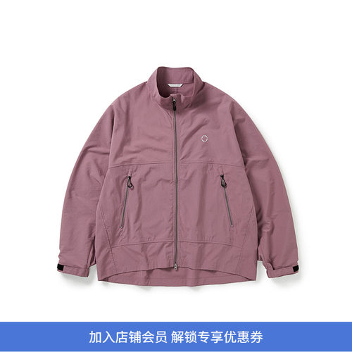 WHEELS and WIND 防晒防泼水轻量再生环保面料运动夹克 立领外套