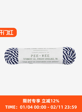 VINCENT SHOELACE PEE-WEE 日本职人制美式复古棉质条纹鞋带