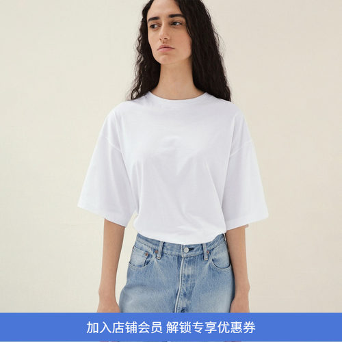 KAPTAIN SUNSHINE Suvin Cotton Suede 男女款超长棉宽松短袖T恤