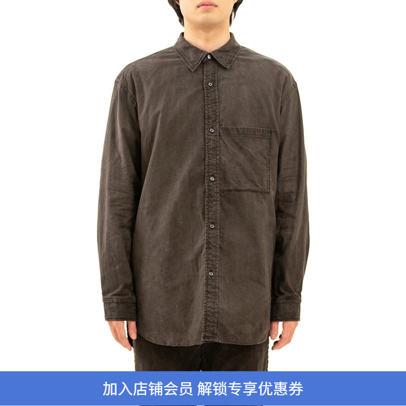日本kuon职人有机棉泥染衬衫