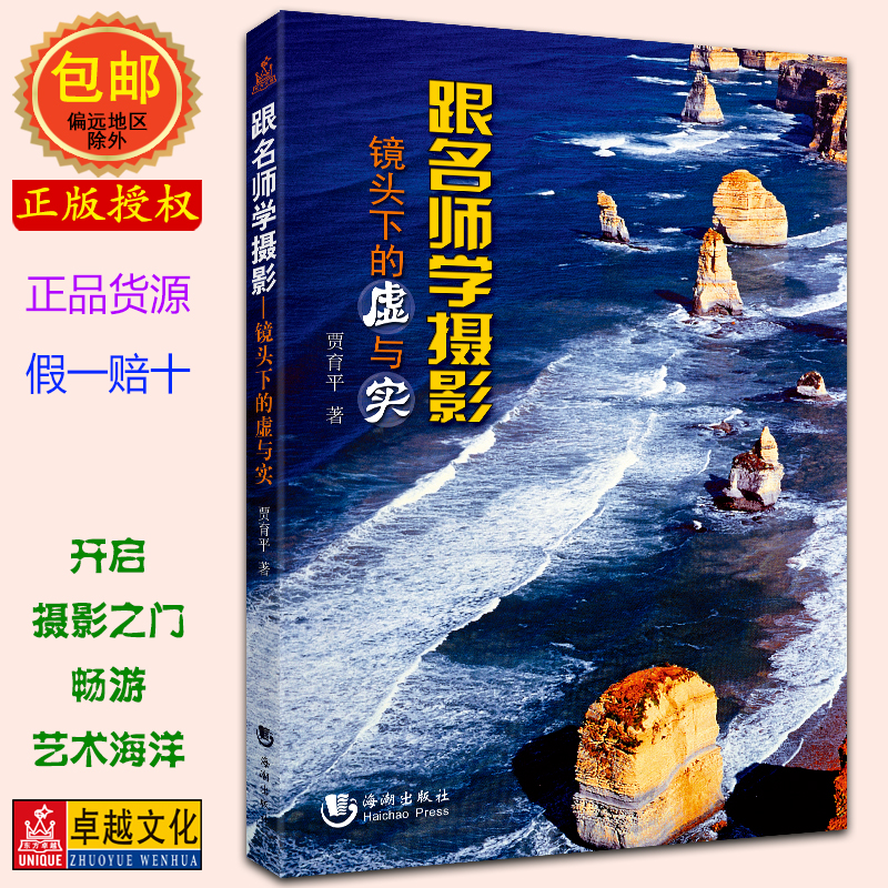 跟名师学摄影镜头下的虚与实 海潮出版社 贾育平 2013年11月出版 畅销书 2015年新版 摄影爱好者自学书籍 全彩印刷 正版包邮发货快 书籍/杂志/报纸 摄影艺术（新） 原图主图