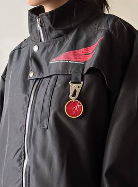 seal原创 鸟联组不对称百搭立领男女夹克潮春秋薄外套