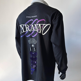 seal原创 长袖恐龙形态主题 重磅宽松长袖卫衣打底衫