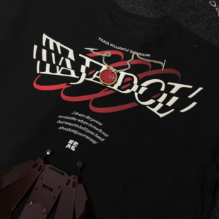 鸟联组拼装潮流美式五分袖宽松男女圆领夏季短袖印花T恤