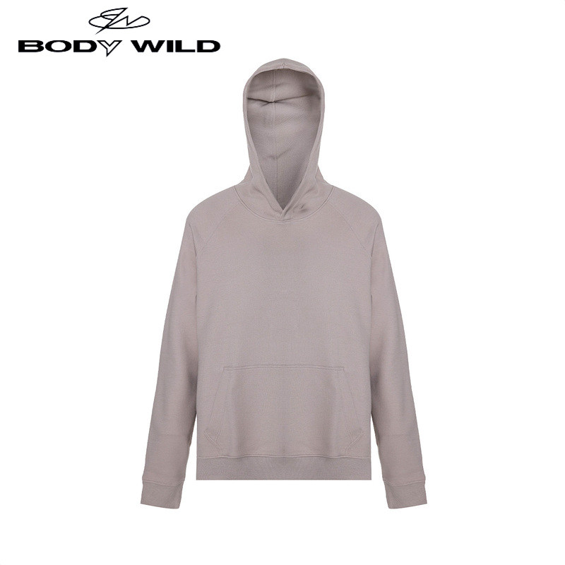 BODY WILD基础家居带帽长袖卫衣ZBN41UK2A