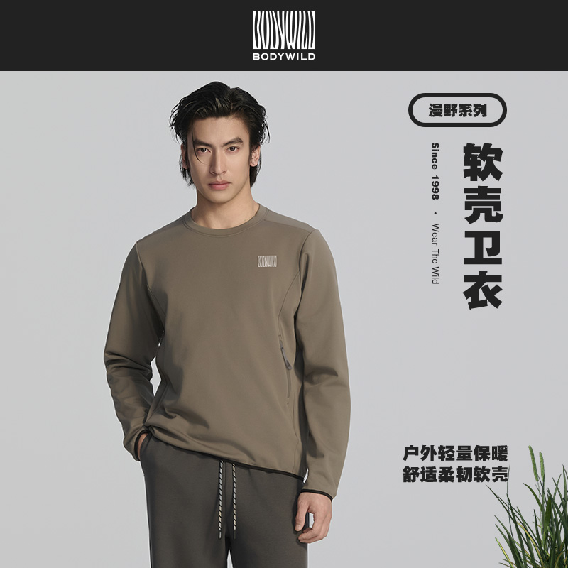 【春季新品】BODY WILD荒野复兴系列_中性圆领抓绒卫衣ZBN81BP1A