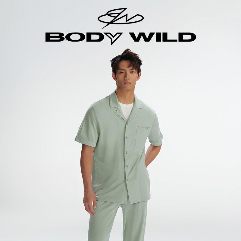 BODYWILD 雅致生活家居翻领短袖上衣ZBN41WE2