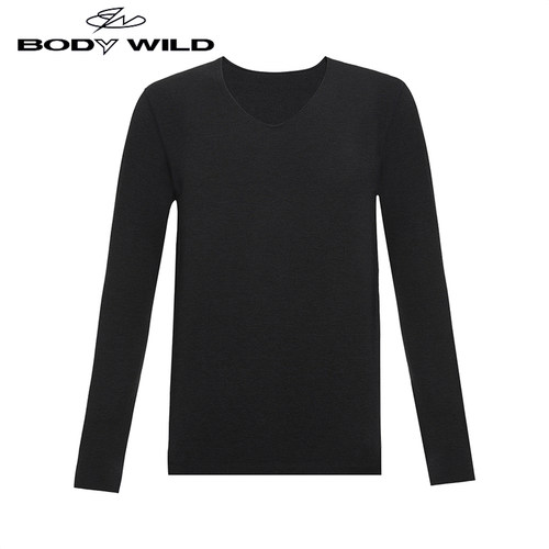 BODY WILD保暖内衣男士单层秋衣莫代尔男式打底秋冬新品ZBN72ZP1