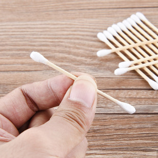 棉簽棒化妝掏耳卸妝清潔衛生家用棉棒 一次性木棒棉簽雙頭100支裝
