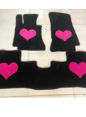 奔驰c 180ＬGLA GLC260Ｌ B200 CLA A200LGLE地毯式红心脚垫专用