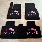 汽车地毯式 脚垫专车专用地垫可爱卡通女生耐脏防滑地毯地垫加厚