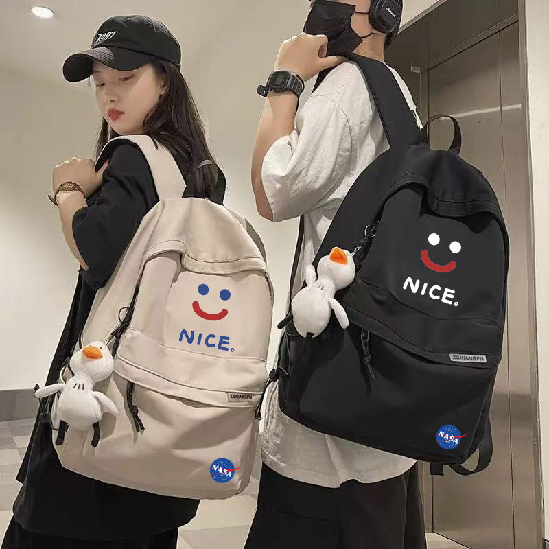 nice笑脸日系书包男女生时尚潮流初高中学生双肩包高颜值校园背包