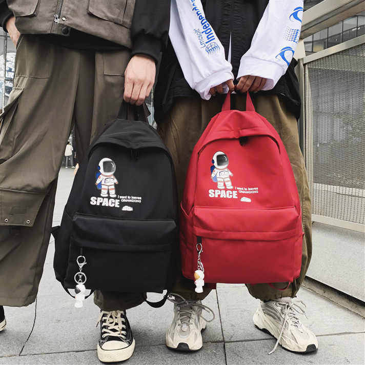 韩版双肩电脑背包男书包女休闲简约时尚潮流百搭高中大学生旅行包