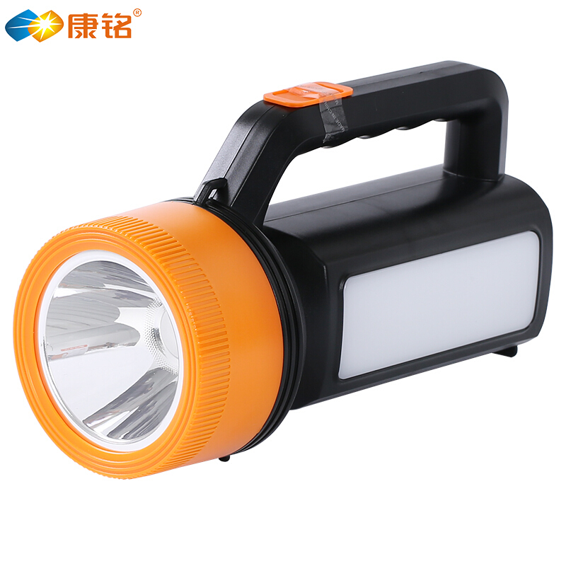 康铭led手电筒强光巡逻照明充电