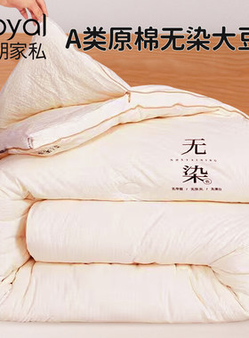 A类原棉大豆被子水洗棉被加厚