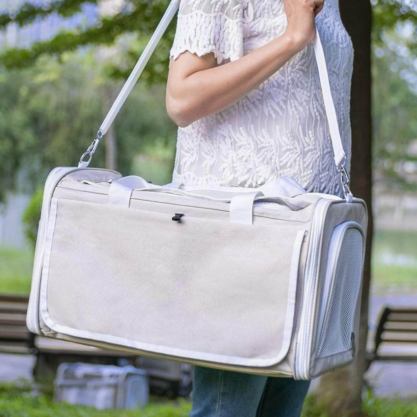 猫包外出四季便携可折叠透气大容量手提斜挎帆布车载绝育猫咪笼子,宠物/宠物食品及用品,猫狗车载笼,淘宝优惠券,粉丝福利购,淘宝优惠卷