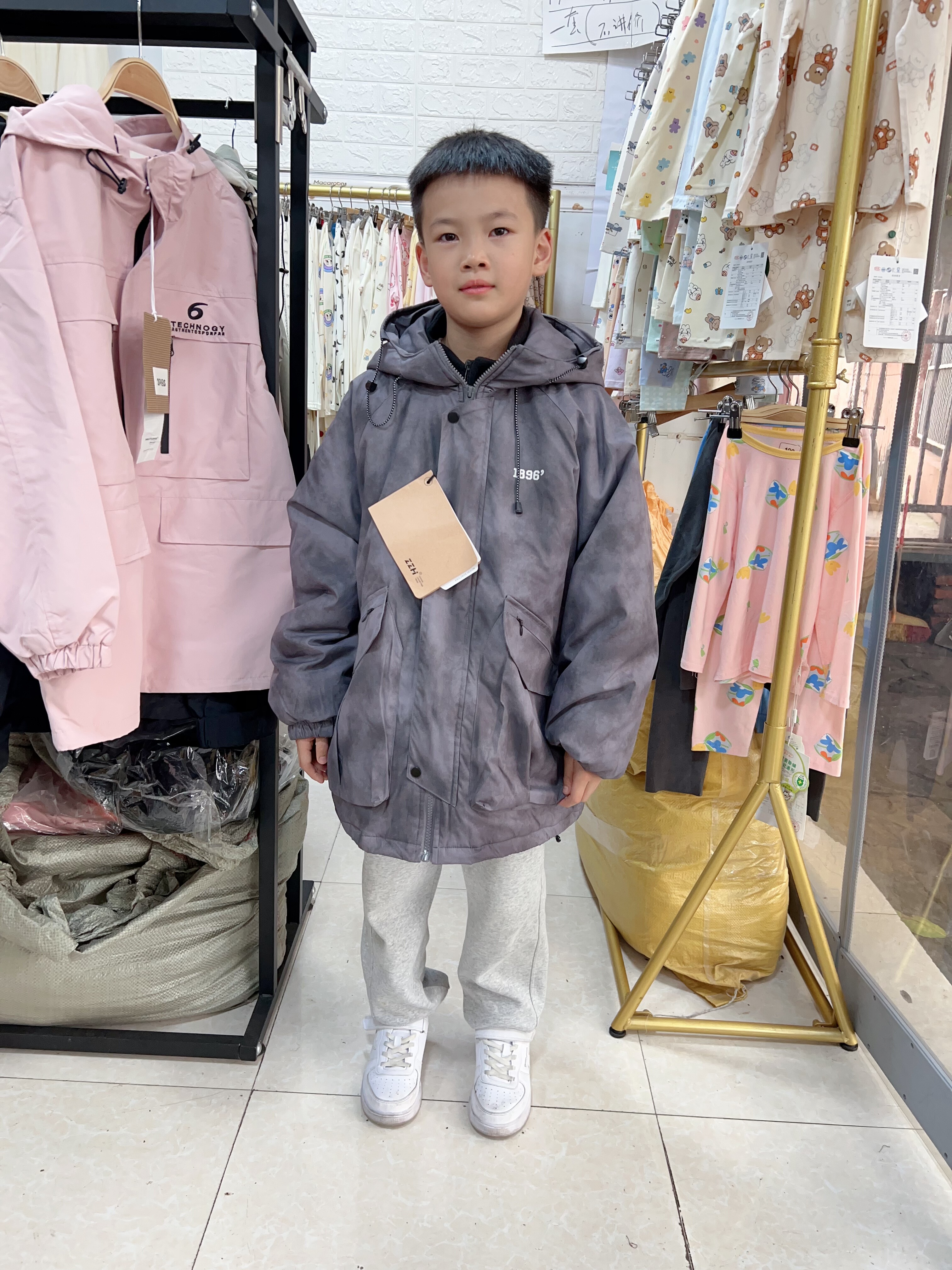 2025壮壮虎三合一二棉戴帽冲锋衣休闲男女童外套潮140码