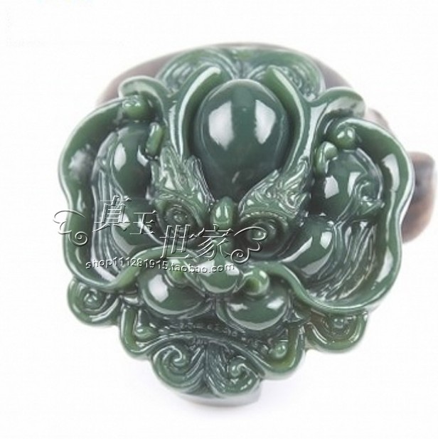 正品和田玉龙头护身皮带扣