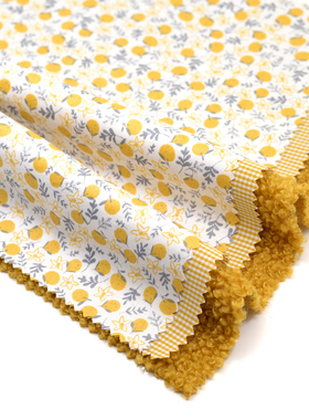 30*30cm蓝黄互补色娃衣布组 00523 手工布艺DIY样布 模型作业小样