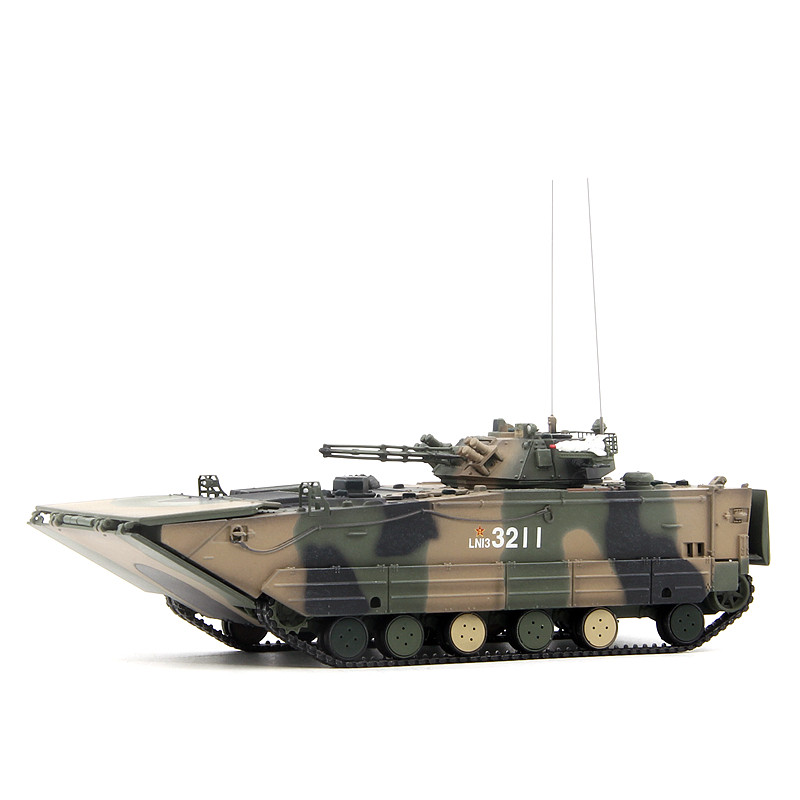 unistar中国陆军zbd-05式两栖装甲步兵战车丛林三色 成品模型1/72