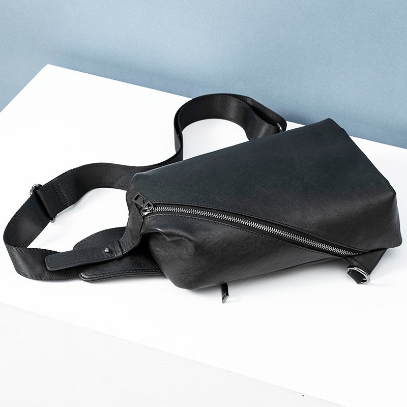 秋冬男士真皮胸包新款夏季百搭斜挎包头层牛皮时尚简约单肩胸,箱包皮具/热销女包/男包,胸包,淘宝优惠券,粉丝福利购,淘宝优惠卷