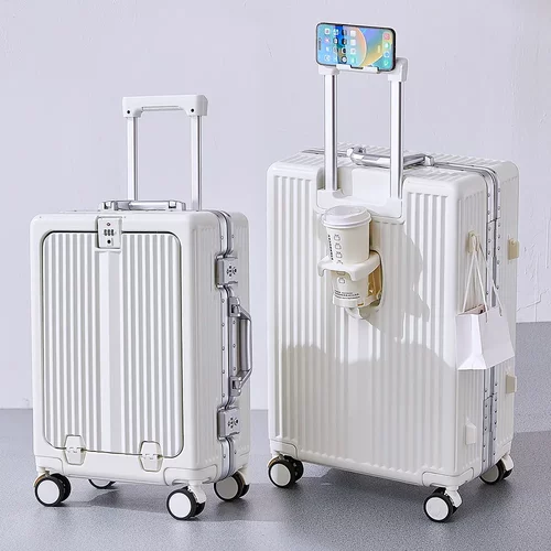 勇晟新款行李箱20寸登机箱新干旅行箱铝框拉杆箱海关锁抗摔密码箱