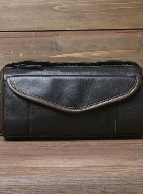 秋冬男士单肩包真皮男包斜挎包百搭通勤小众休闲时尚头层牛皮植鞣