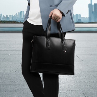 文件电脑公文包头层牛皮男士 男包大容量休闲男款 真皮时尚 2026新款