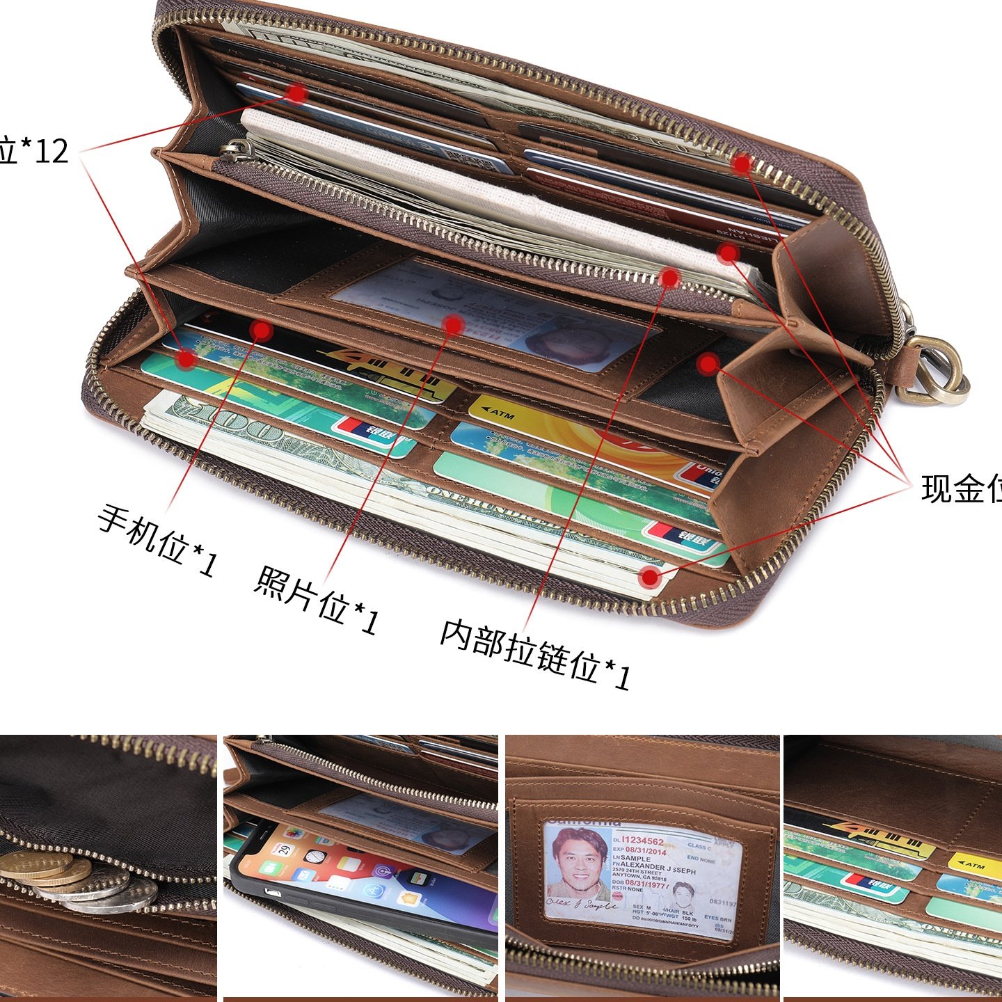 秋冬手抓包男款腋下包头层牛皮钱包真皮男士手拿包复古手包休闲,箱包皮具/热销女包/男包,男士包袋,淘宝优惠券,粉丝福利购,淘宝优惠卷