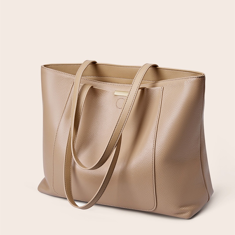 秋冬严选头层牛皮托特包感大容量真皮女包时尚百搭通勤托特大包