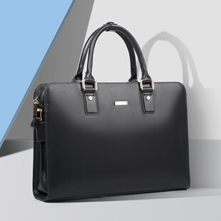 2026新款 手提包商务笔记本电脑包大容量牛皮公事包斜挎 真皮男式