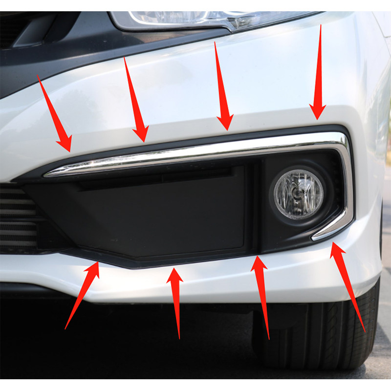 适用本田思域十代1920年款雾灯装饰框罩盖板外壳电镀铬亮饰条