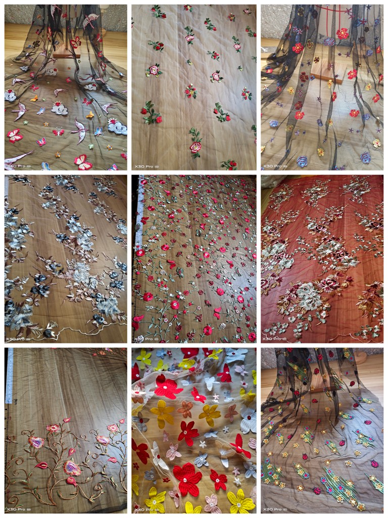 网纱娃衣刺绣重工窗帘汉服礼服