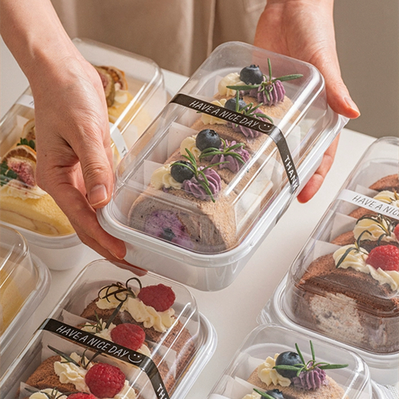 蛋糕卷包装盒瑞士卷半卷打包盒