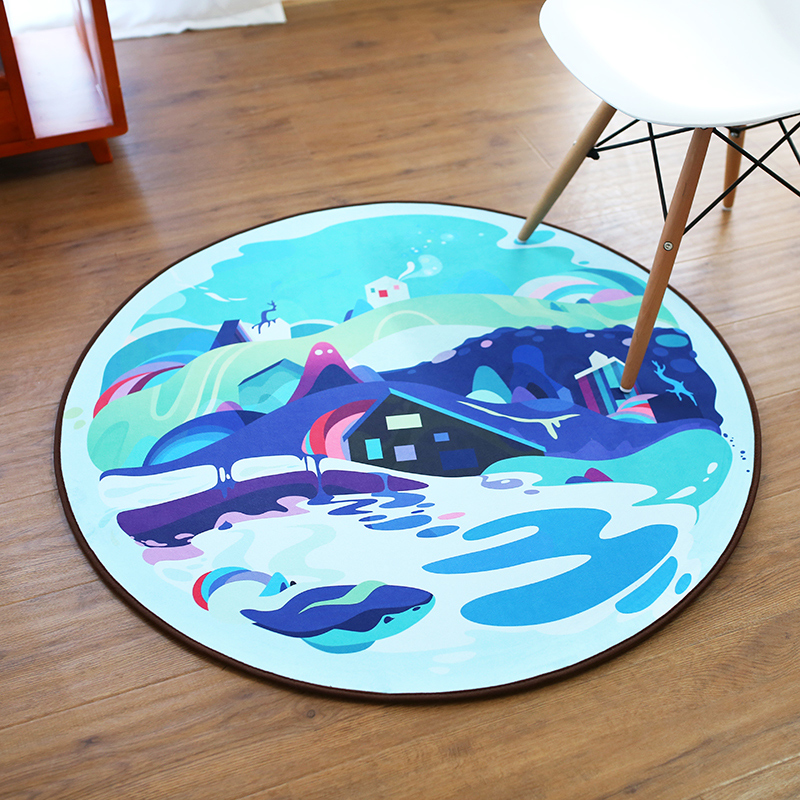 Liang Ma circular carpet Cartoon originality a living room Study tea table bedroom Hanging basket Wicker chair cushion Computer chair Matin the Home Fabric , Carpet  category - from Buy2taobao.com to provide professional Taobao agent buy service