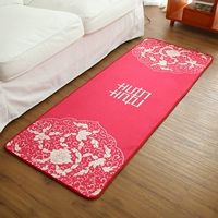 Thảm cưới phòng cưới bố trí quà tặng cung cấp lễ hội đỏ 囍 hi từ cửa mat sàn phòng ngủ mat - Thảm sàn xốp ghép nền nhà