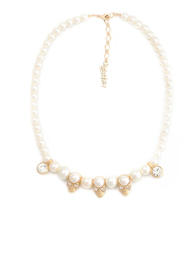 【明星同款】EVAE 原创设计 美式嘻哈珍珠骷髅项链男款hiphop潮流