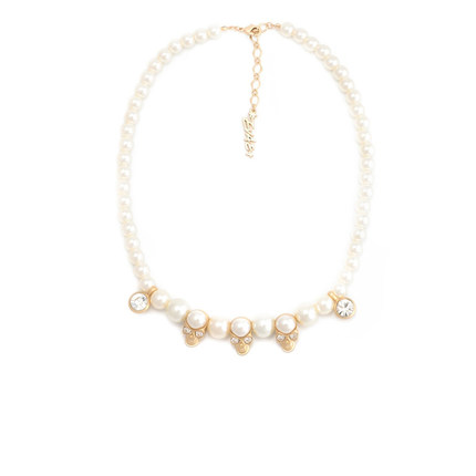 【明星同款】EVAE 原创设计 美式嘻哈珍珠骷髅项链男款hiphop潮流