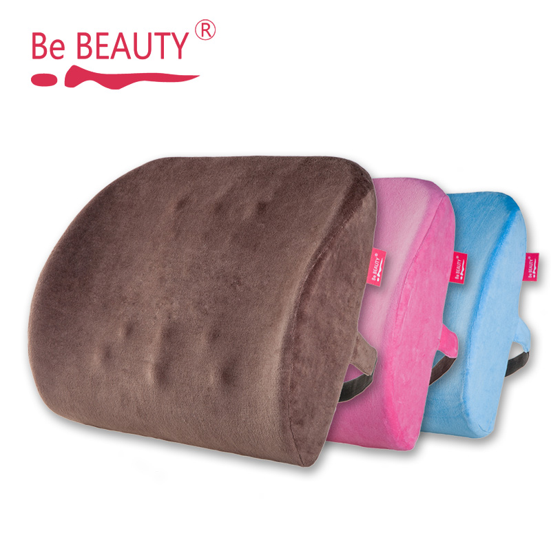 Be BEAUTY Memory Foam Cushion Slow rebound Pillow Office Backrest pad automobile Waist protection Cushion Home Furnishingin the Home Fabric , Pillow/Pillow  category - from Buy2taobao.com to provide professional Taobao agent buy service