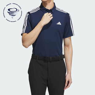 HY0988 Adidas 阿迪达斯正品 男子透气高尔夫运动短袖 POLO衫