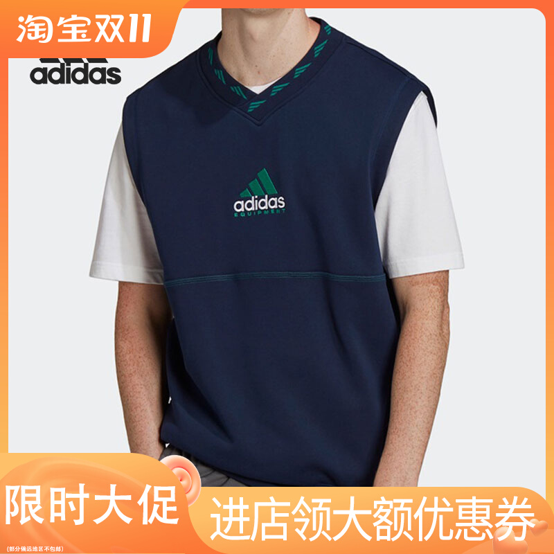 Adidas/阿迪达斯正品三叶草冬季新款男女运动休闲背心马甲HG8092