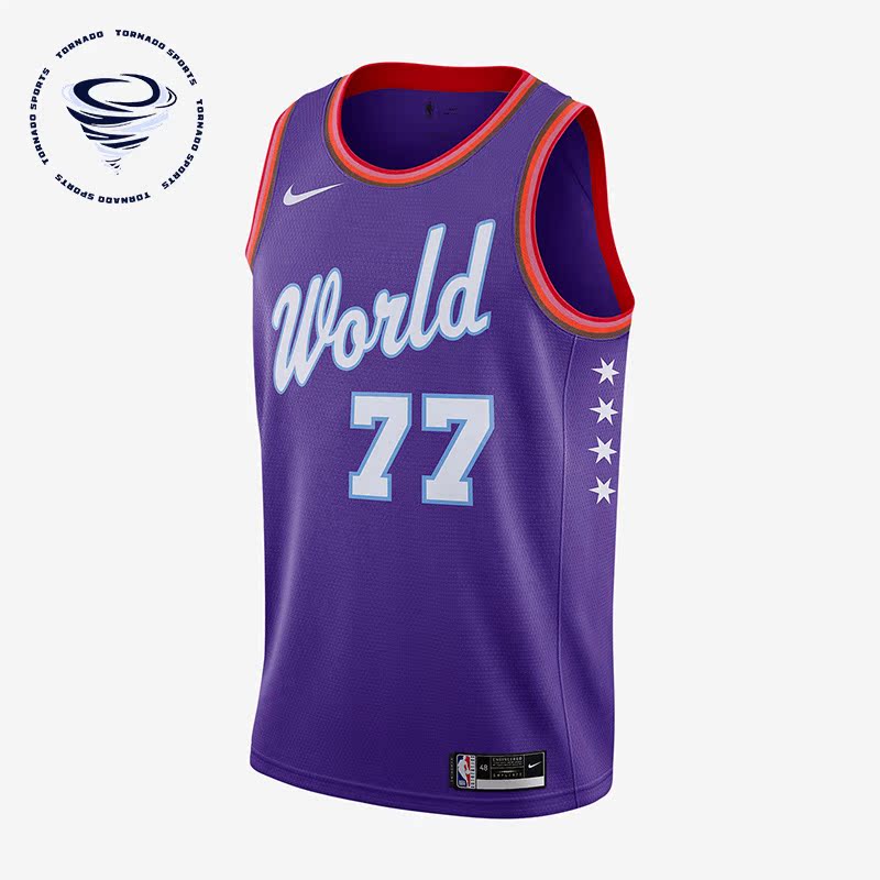 Nike/耐克正品新秀赛东契奇77号男子运动篮球球衣CU8615-509