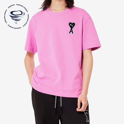 Puma/彪马正品X AMI联名爱心男女同了休闲短袖T恤535992-88