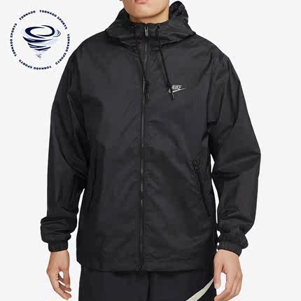 Nike/耐克正品男子夹克休闲印花运动防风梭织刺绣外套FB7805-010