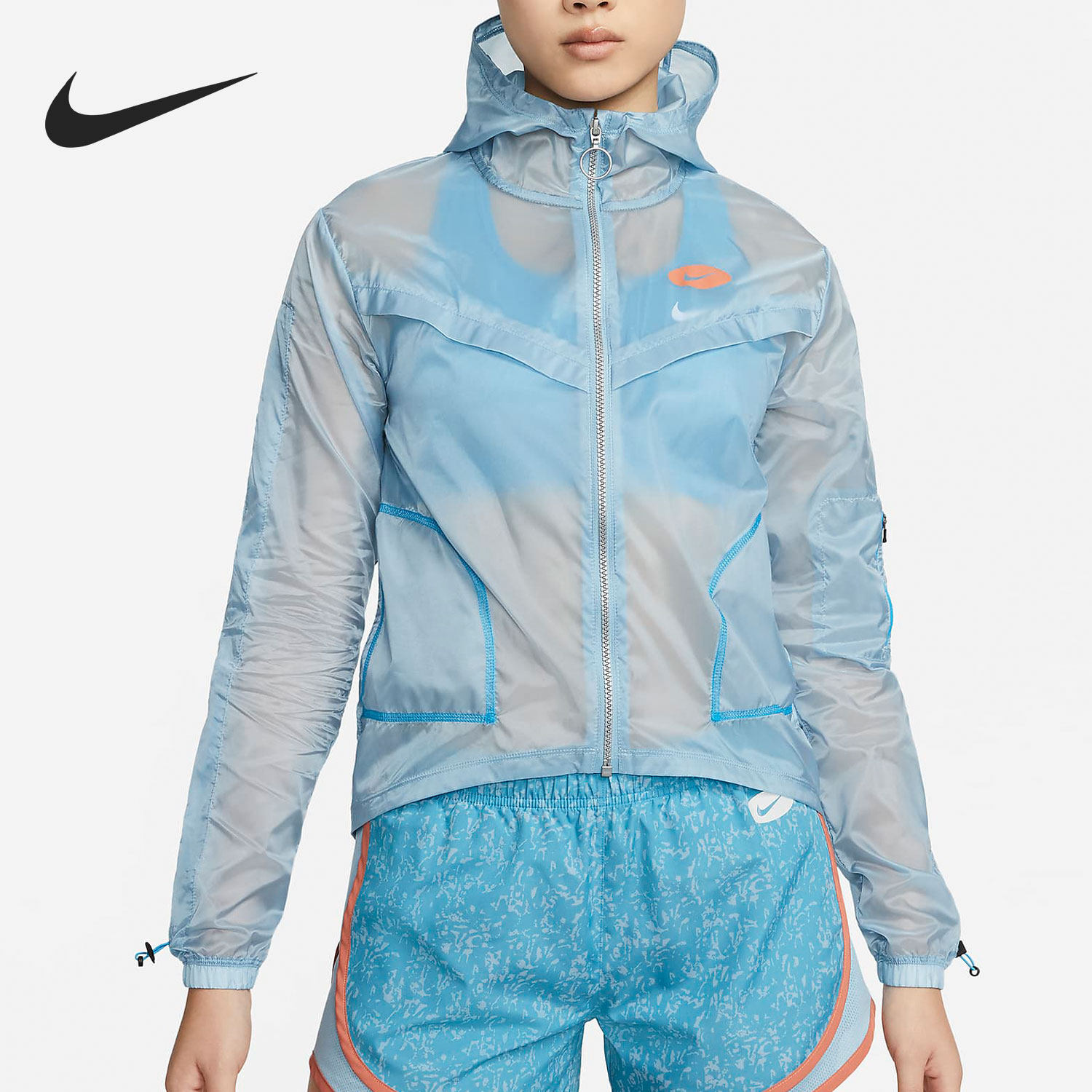 Nike/耐克正品ICON CLASH 女子防晒梭织跑步夹克DM7756-494